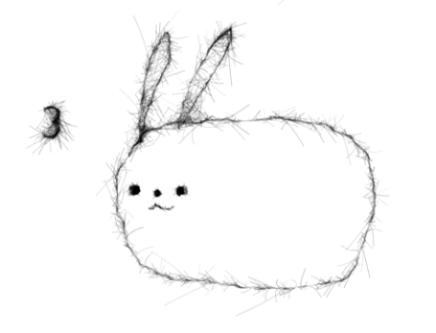 วาดรูปกระต่าย ขั้นที่ 3