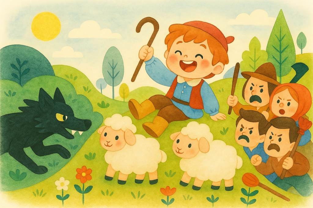 นิทาน เด็กเลี้ยงแกะ - นิทานนำบุญ