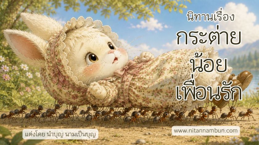 ภาพปกนิทาน กระต่ายน้อยเพื่อนรัก นิทานก่อนนอนชวนยิ้ม อบอุ่นหัวใจ