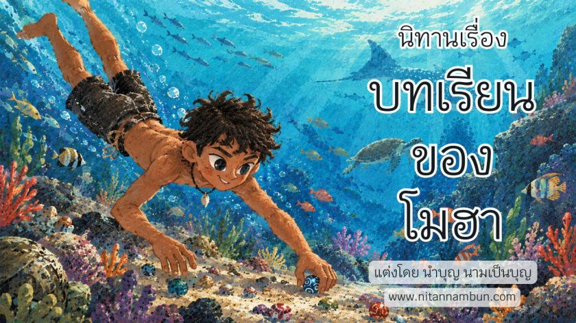 โมฮา นักดำน้ำหนุ่มผู้มีความสามารถ กำลังงมหาลูกปัดใต้ทะเลท่ามกลางแนวปะการัง ในการแข่งขันที่สอนให้เขาเรียนรู้คุณค่าของมิตรภาพและการทำงานเป็นทีม